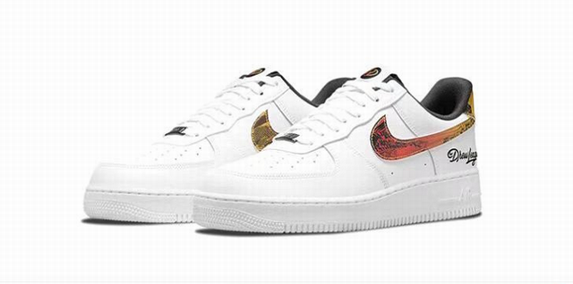 Cheap Nike Air Force 1 White Golden Shoes Men and Women-48 - Click Image to Close